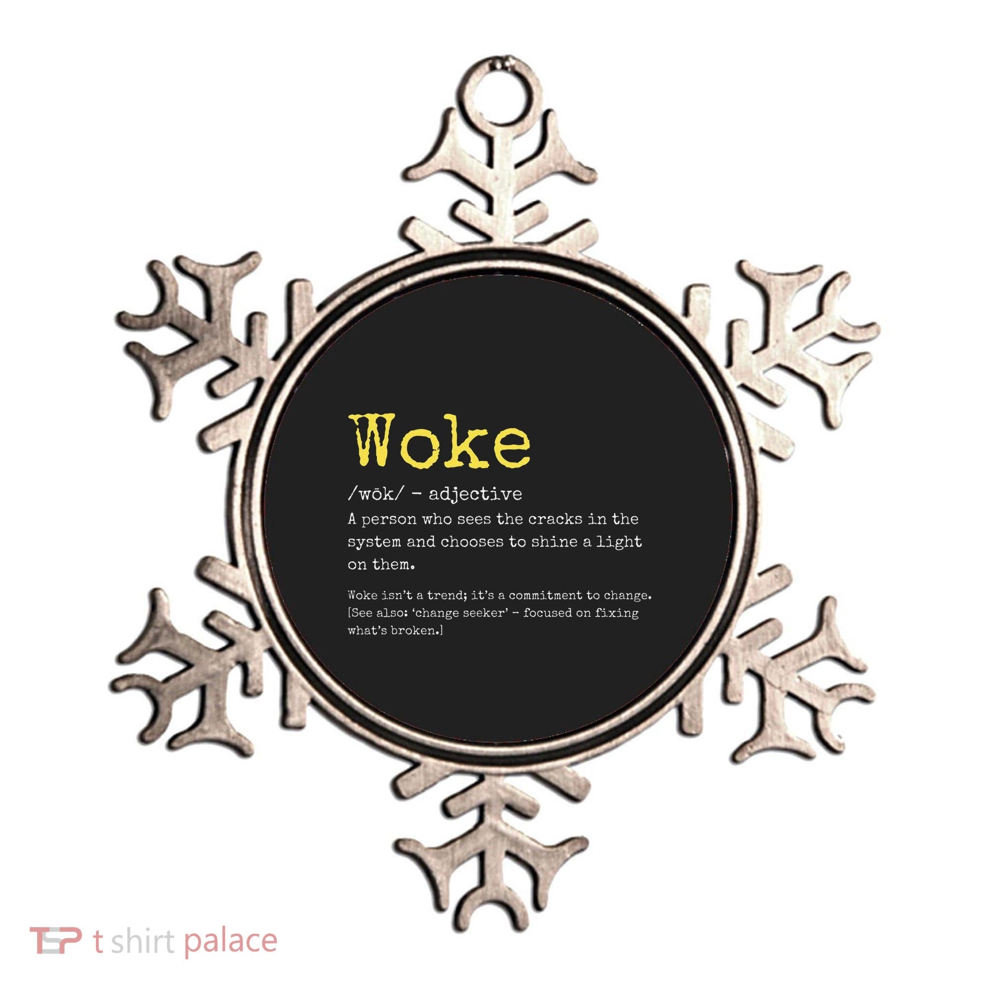 Woke Definition Funny New Thinking Politically Informed Ornament