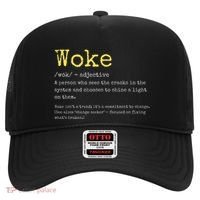 Woke Definition Funny New Thinking Politically Informed Hat thumb 0