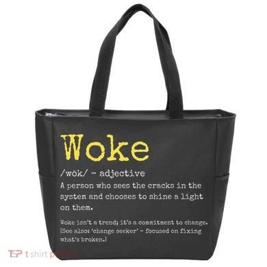 Woke Definition Funny New Thinking Politically Informed Tote Bag