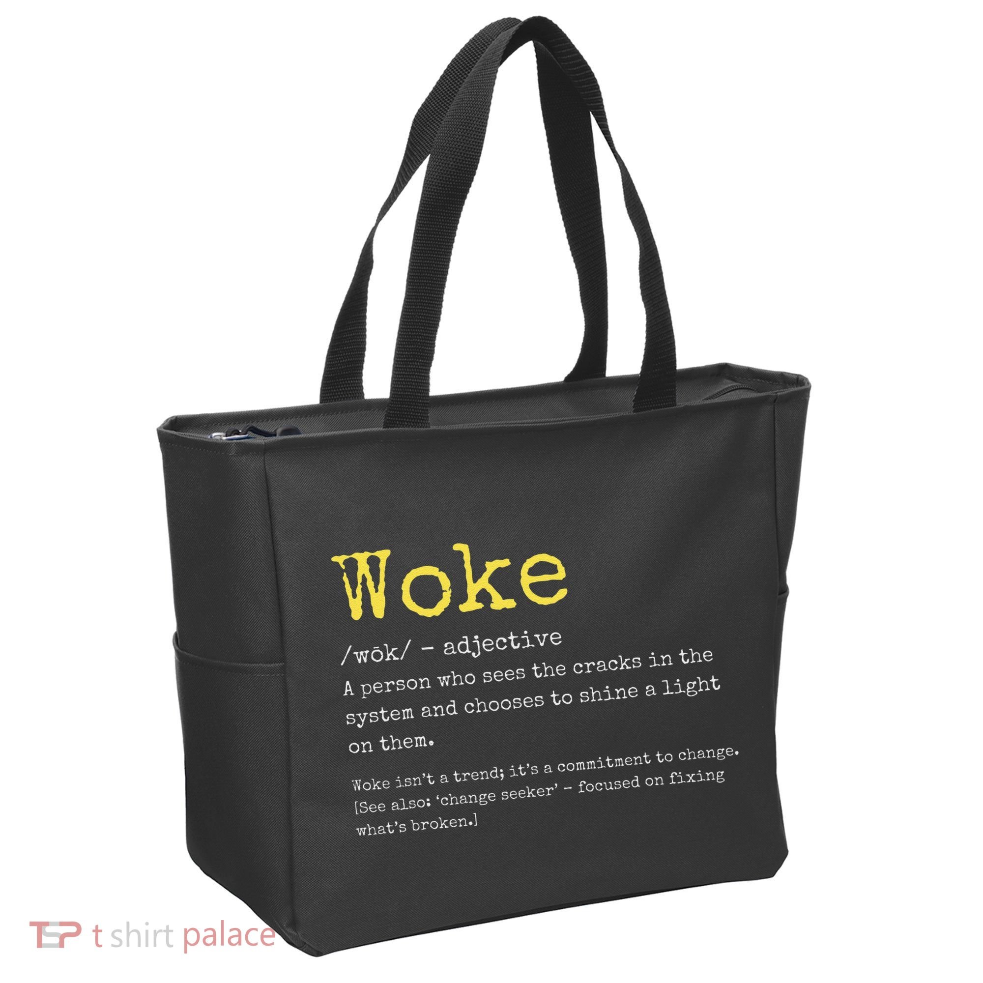 Woke Definition Funny New Thinking Politically Informed Tote Bag