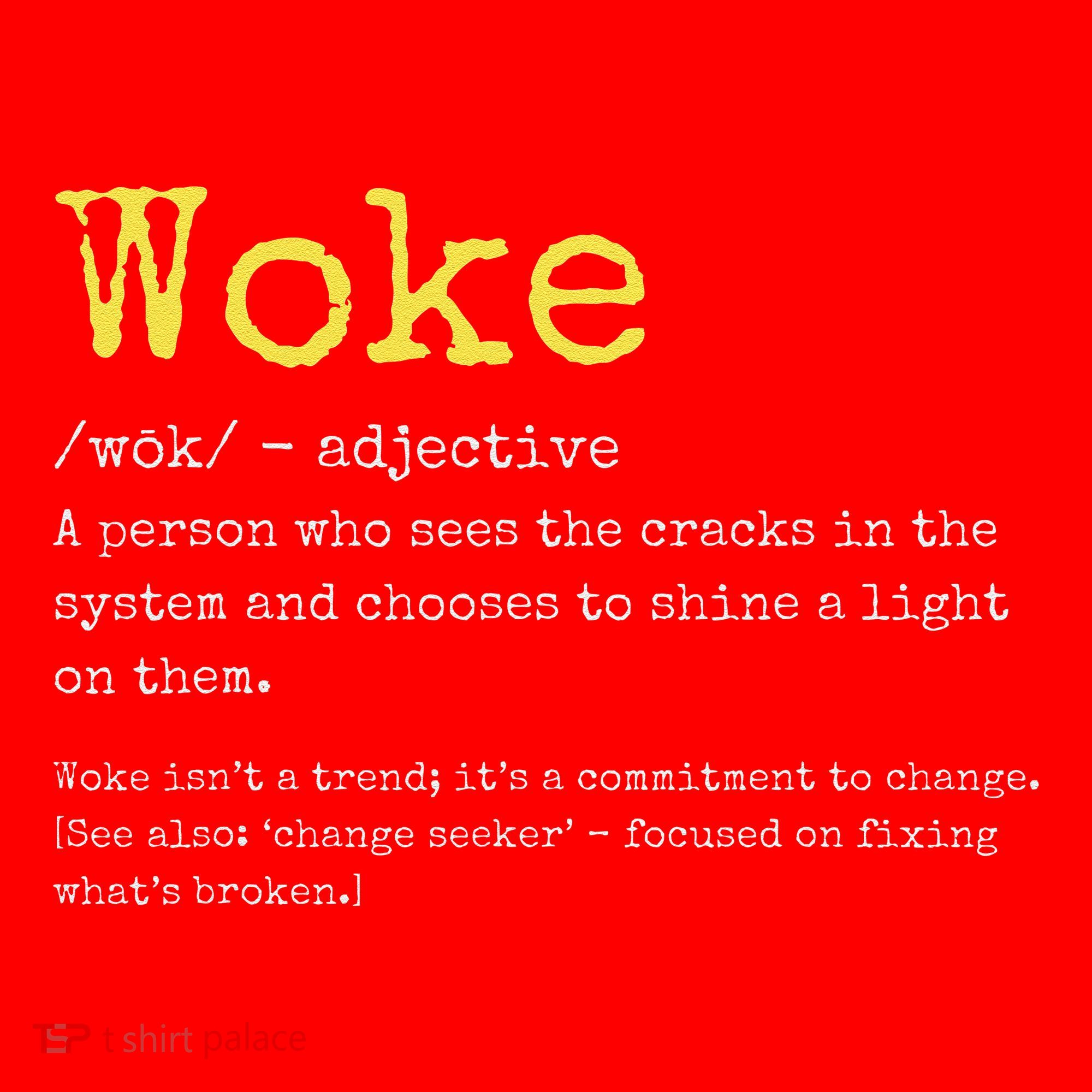 Woke Definition Funny New Thinking Politically Informed Santa Hat