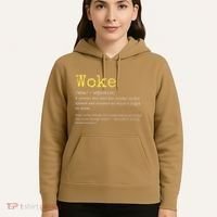Woke Definition Funny New Thinking Politically Informed Hoodie thumb 5