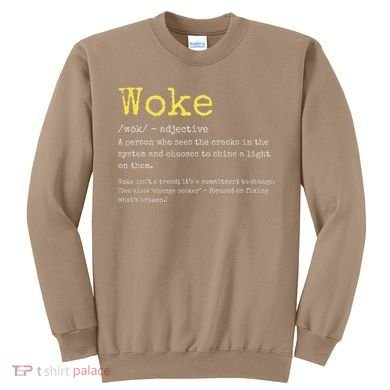 Woke Definition Funny New Thinking Politically Informed Sweatshirt