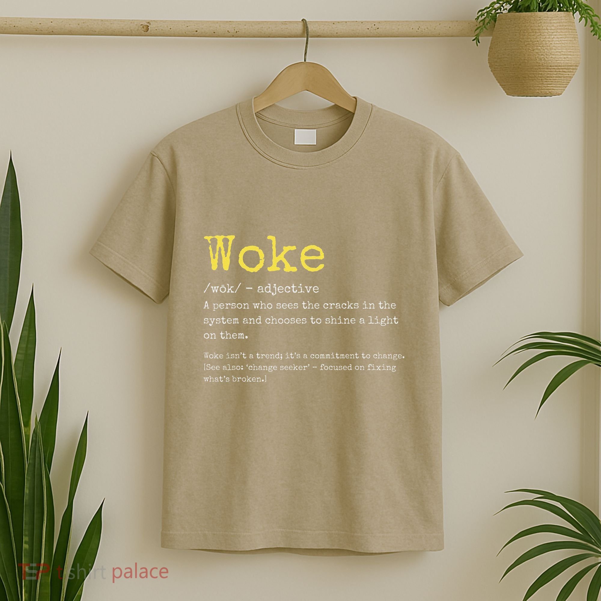 Woke Definition Funny New Thinking Politically Informed T-Shirt