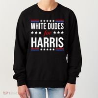 White Dudes For Kamala Harris Election Women's Sweatshirt thumb 0