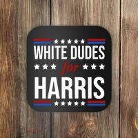 White Dudes For Kamala Harris Election Coaster thumb 0