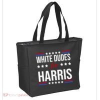 White Dudes For Kamala Harris Election Tote Bag thumb 2