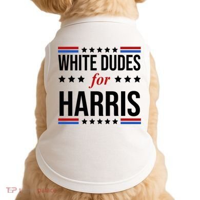 White Dudes For Kamala Harris Election Doggie Tank