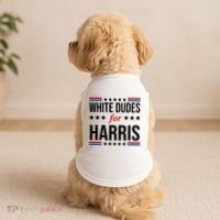White Dudes For Kamala Harris Election Doggie Tank thumb 2