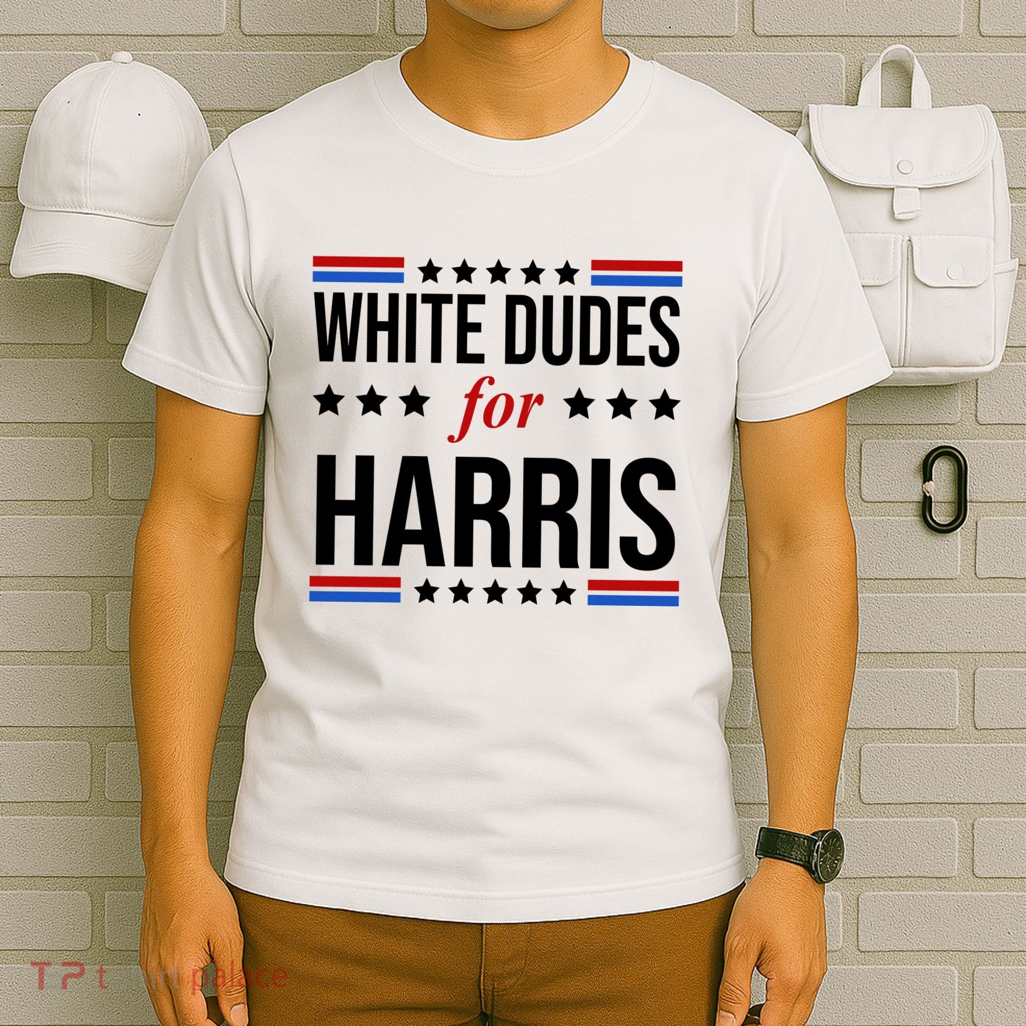 White Dudes For Kamala Harris Election T-Shirt