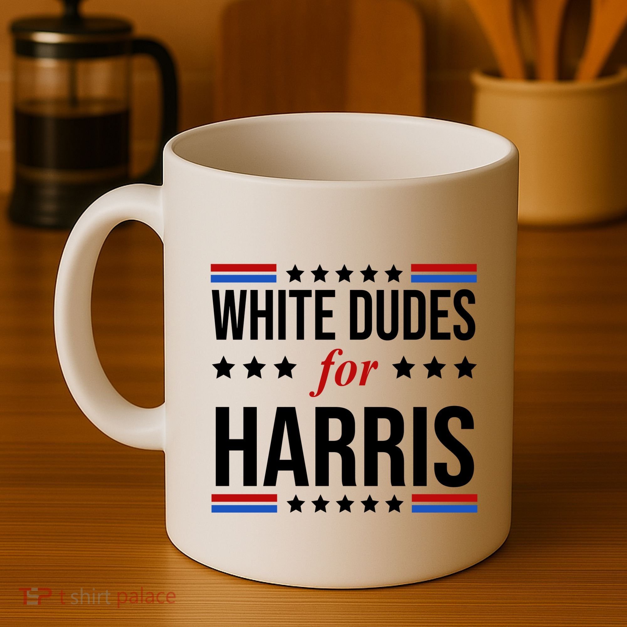 White Dudes For Kamala Harris Election Coffee Mug
