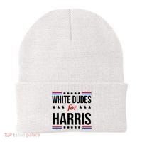 White Dudes For Kamala Harris Election Beanie thumb 0
