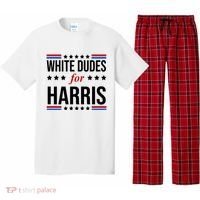 White Dudes For Kamala Harris Election Pajama Set thumb 0