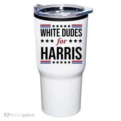 White Dudes For Kamala Harris Election Tumbler