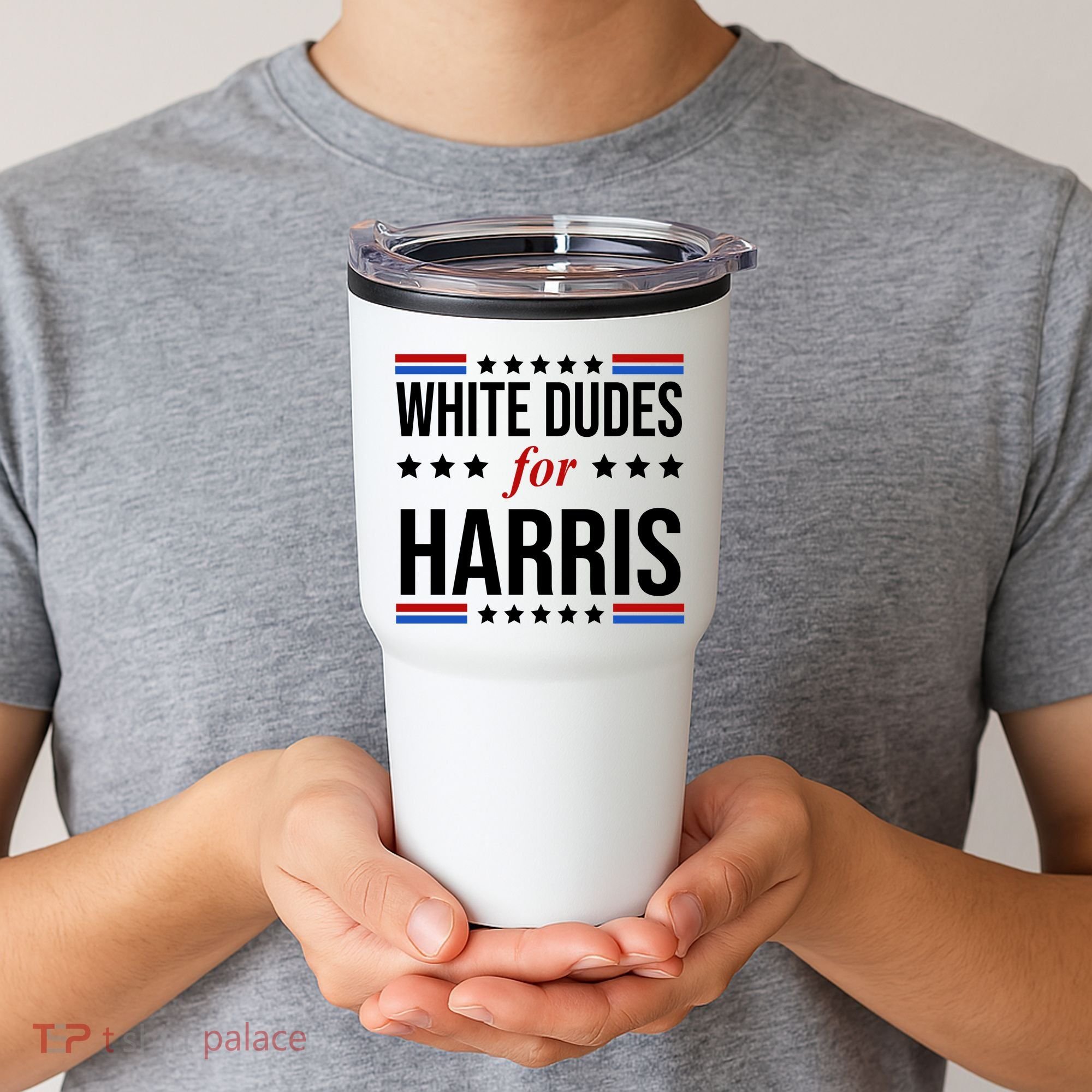 White Dudes For Kamala Harris Election Tumbler