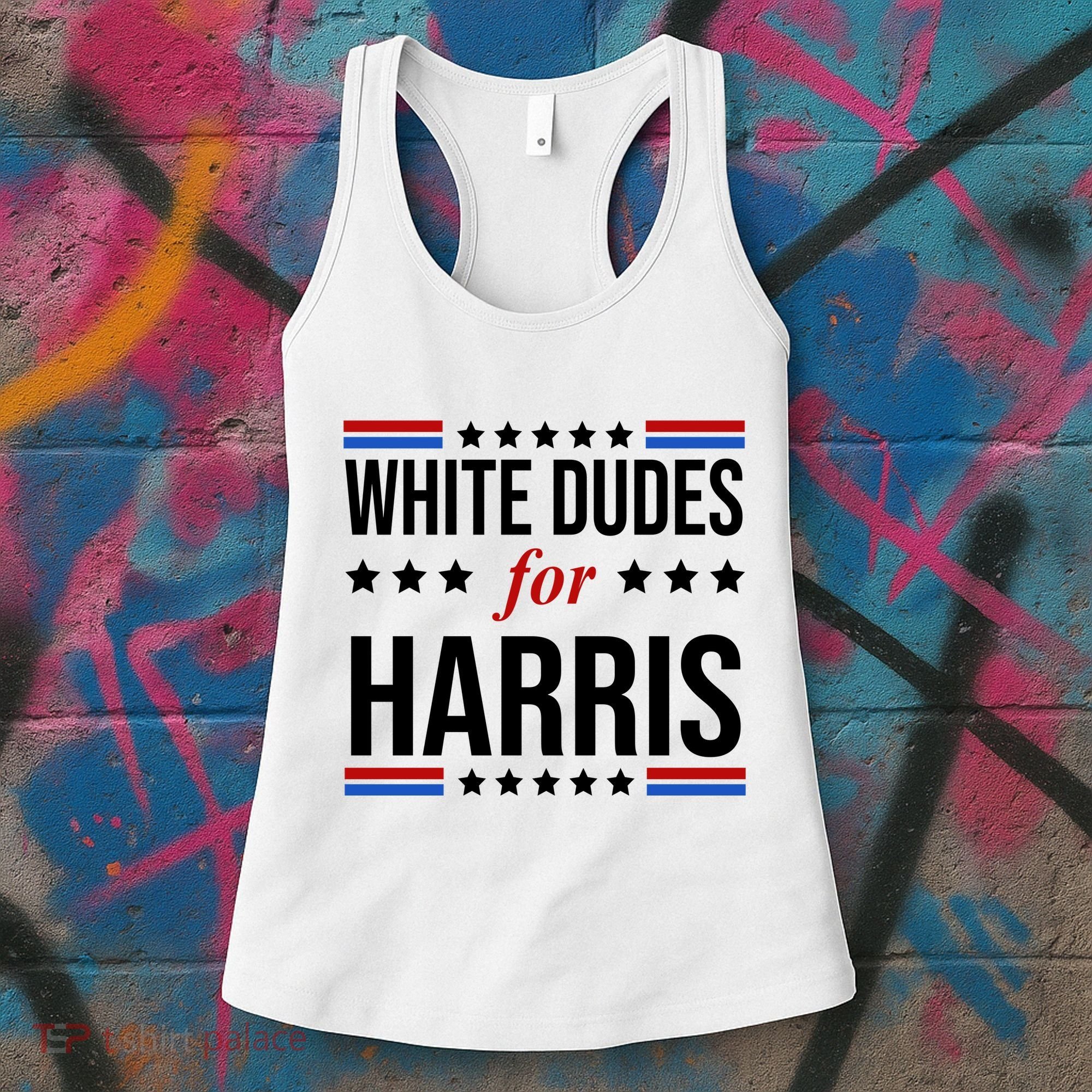 White Dudes For Kamala Harris Election Women's Tank Top