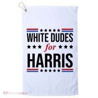 White Dudes For Kamala Harris Election Golf Towel thumb 0