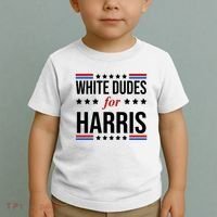 White Dudes For Kamala Harris Election Toddler T-Shirt thumb 2