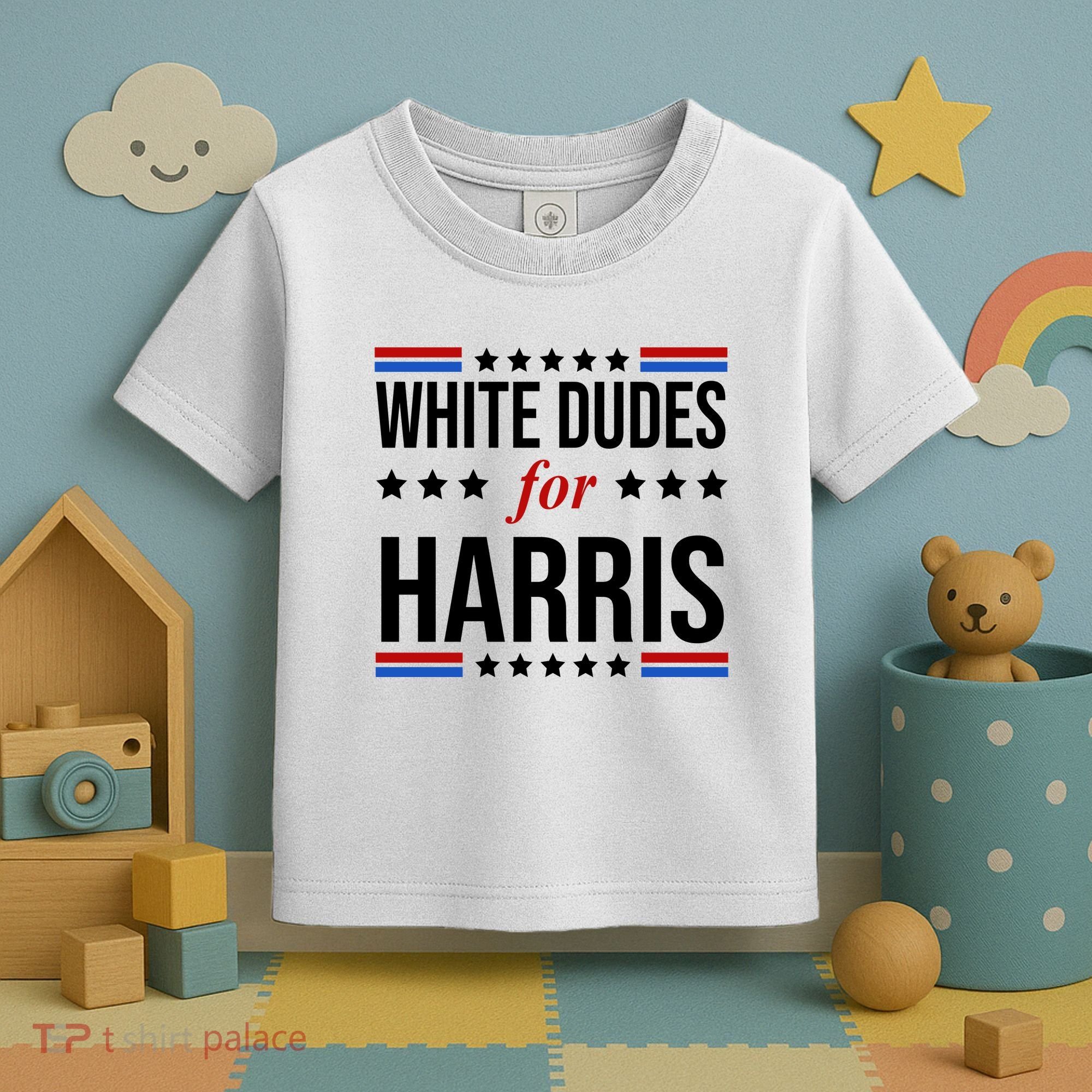 White Dudes For Kamala Harris Election Toddler T-Shirt