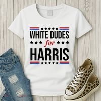 White Dudes For Kamala Harris Election Women's T-Shirt thumb 3