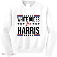 White Dudes For Kamala Harris Election Kids Sweatshirt thumb 0