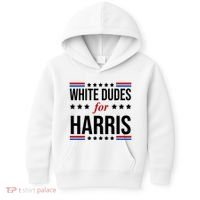 White Dudes For Kamala Harris Election Kids Hoodie thumb 0