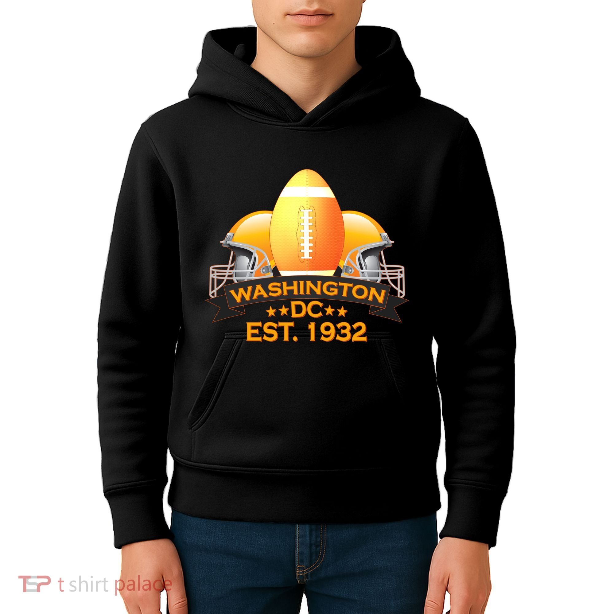 Washington DC Football EST 1932 Kids Hoodie