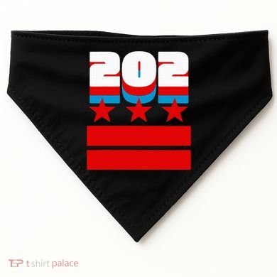 Washington Dc Flag USA-Made Doggie Bandana