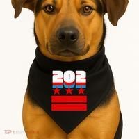 Washington Dc Flag USA-Made Doggie Bandana thumb 1