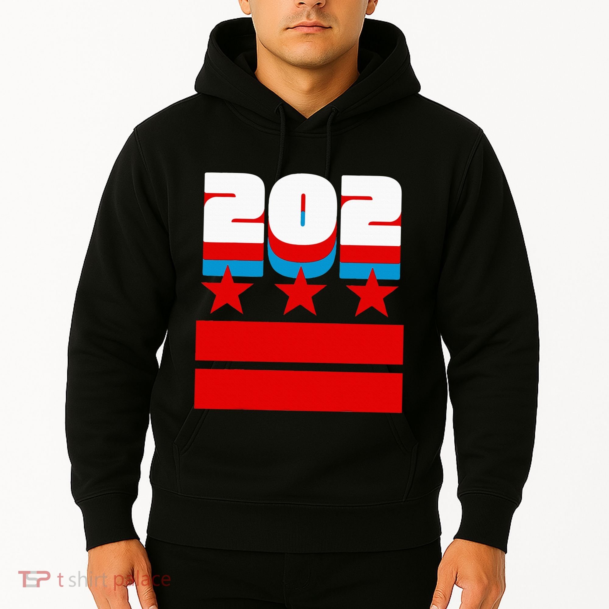Washington Dc Flag Hoodie