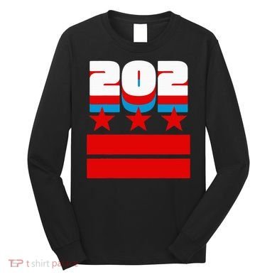 Washington Dc Flag Long Sleeve Shirt