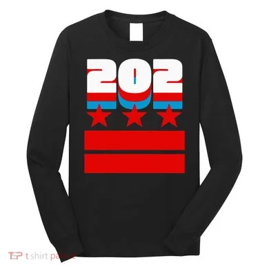 Washington Dc Flag Long Sleeve Shirt