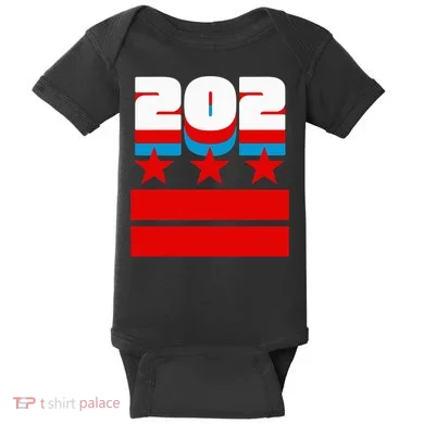 Washington Dc Flag Baby Bodysuit