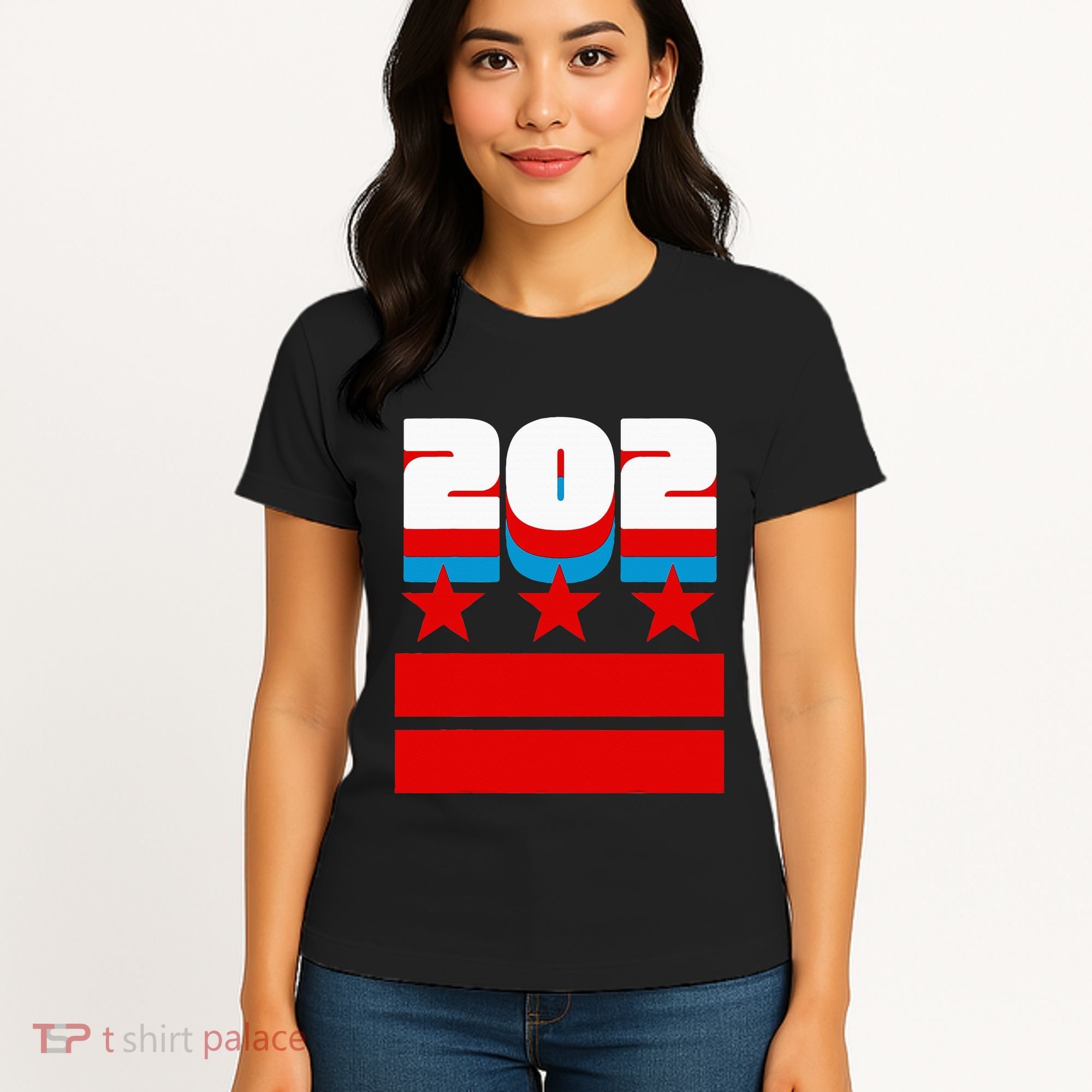 Washington Dc Flag Women's T-Shirt