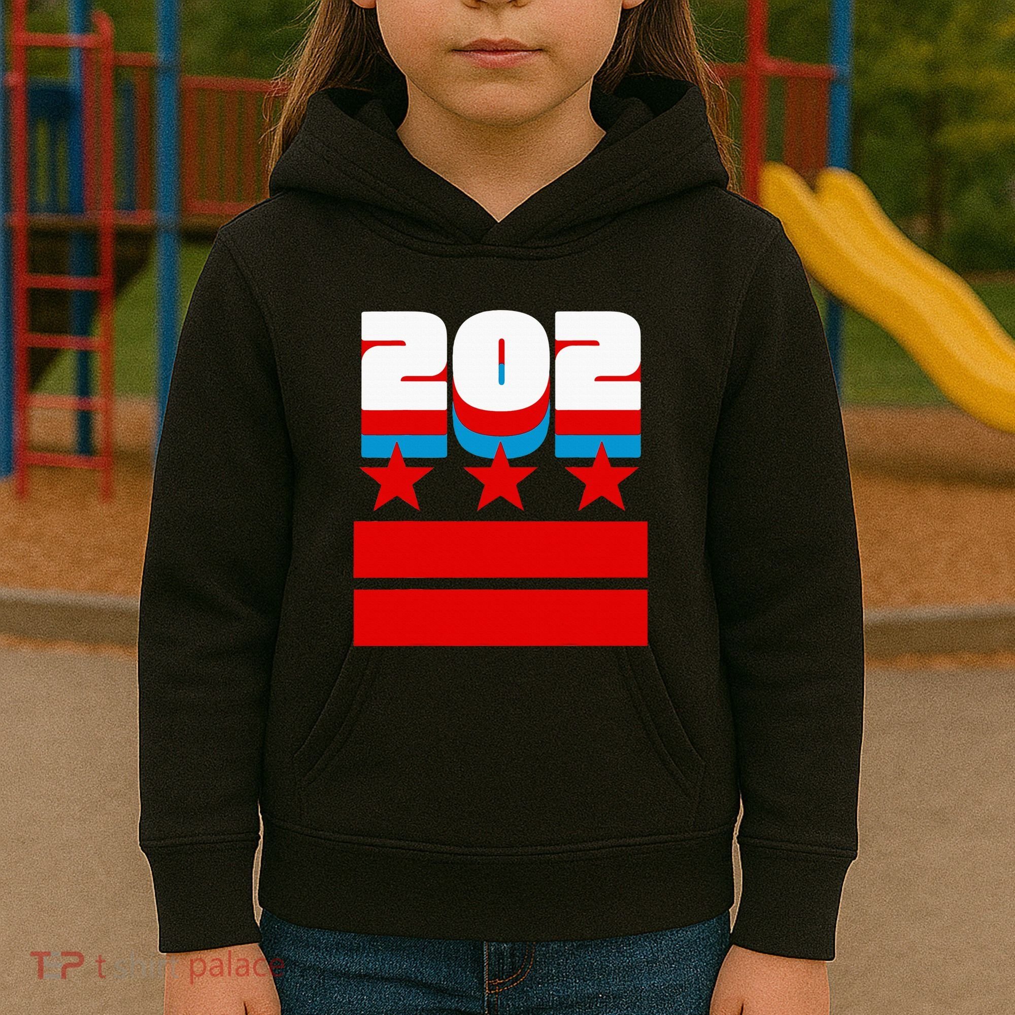 Washington Dc Flag Kids Hoodie