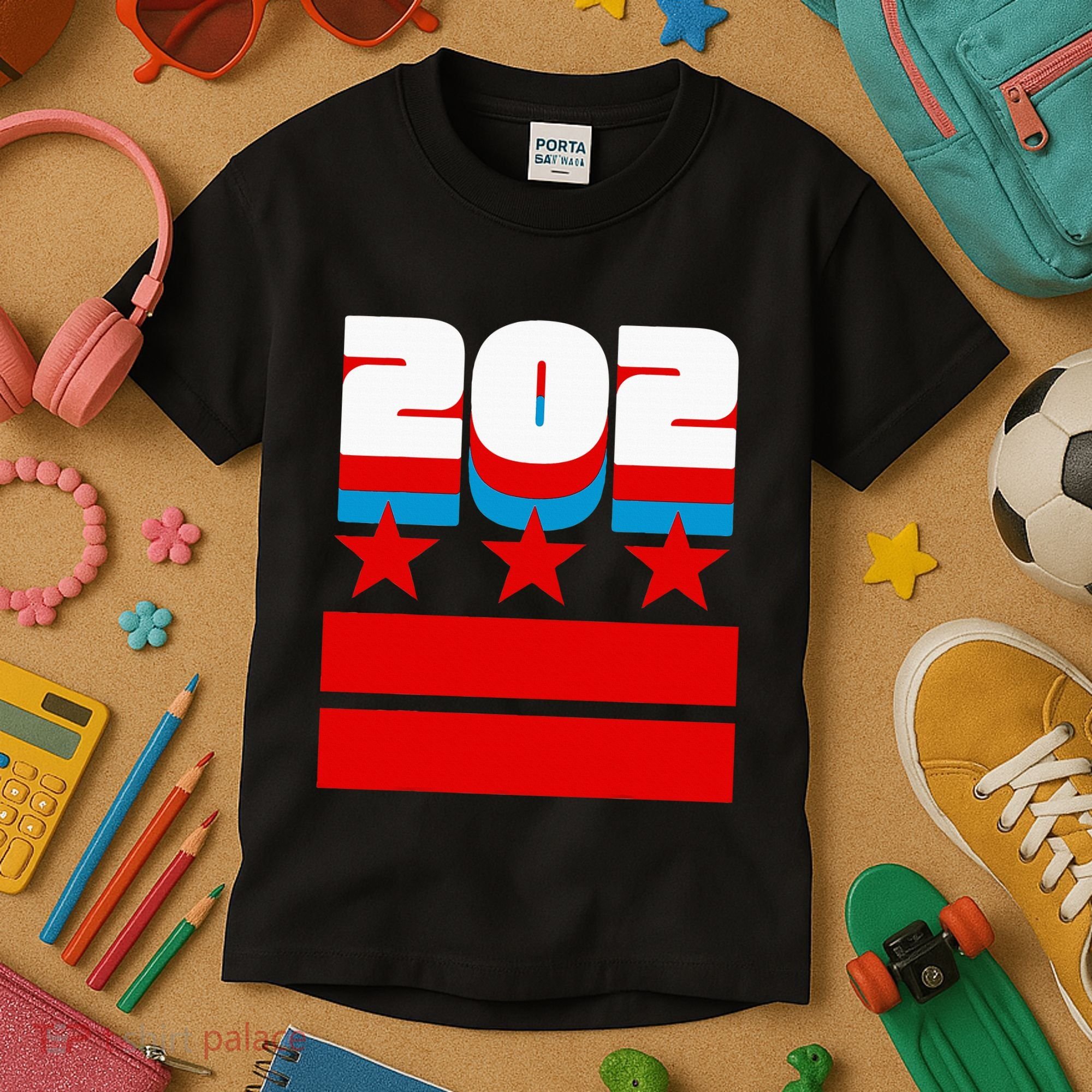 Washington Dc Flag Kids T-Shirt