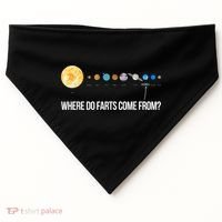 Where Do Farts Come From Uranus Funny Universe USA-Made Doggie Bandana thumb 0