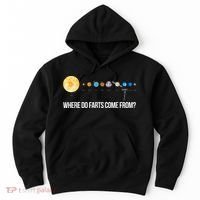 Where Do Farts Come From Uranus Funny Universe Hoodie thumb 0