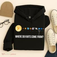 Where Do Farts Come From Uranus Funny Universe Hoodie thumb 4