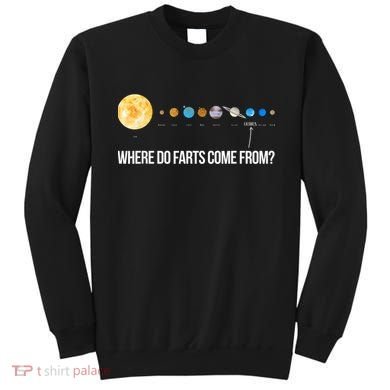 Where Do Farts Come From Uranus Funny Universe Sweatshirt