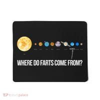 Where Do Farts Come From Uranus Funny Universe Mousepad thumb 0