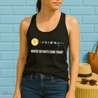 Where Do Farts Come From Uranus Funny Universe Women's Tank Top thumb 2
