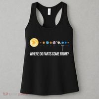 Where Do Farts Come From Uranus Funny Universe Women's Tank Top thumb 3