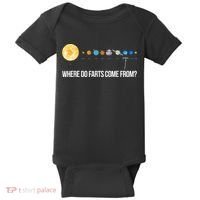 Where Do Farts Come From Uranus Funny Universe Baby Bodysuit thumb 0