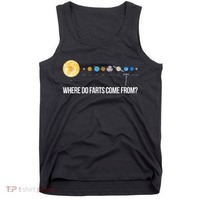 Where Do Farts Come From Uranus Funny Universe Tank Top