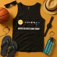Where Do Farts Come From Uranus Funny Universe Tank Top thumb 4