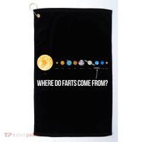 Where Do Farts Come From Uranus Funny Universe Golf Towel thumb 0