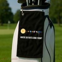 Where Do Farts Come From Uranus Funny Universe Golf Towel thumb 2