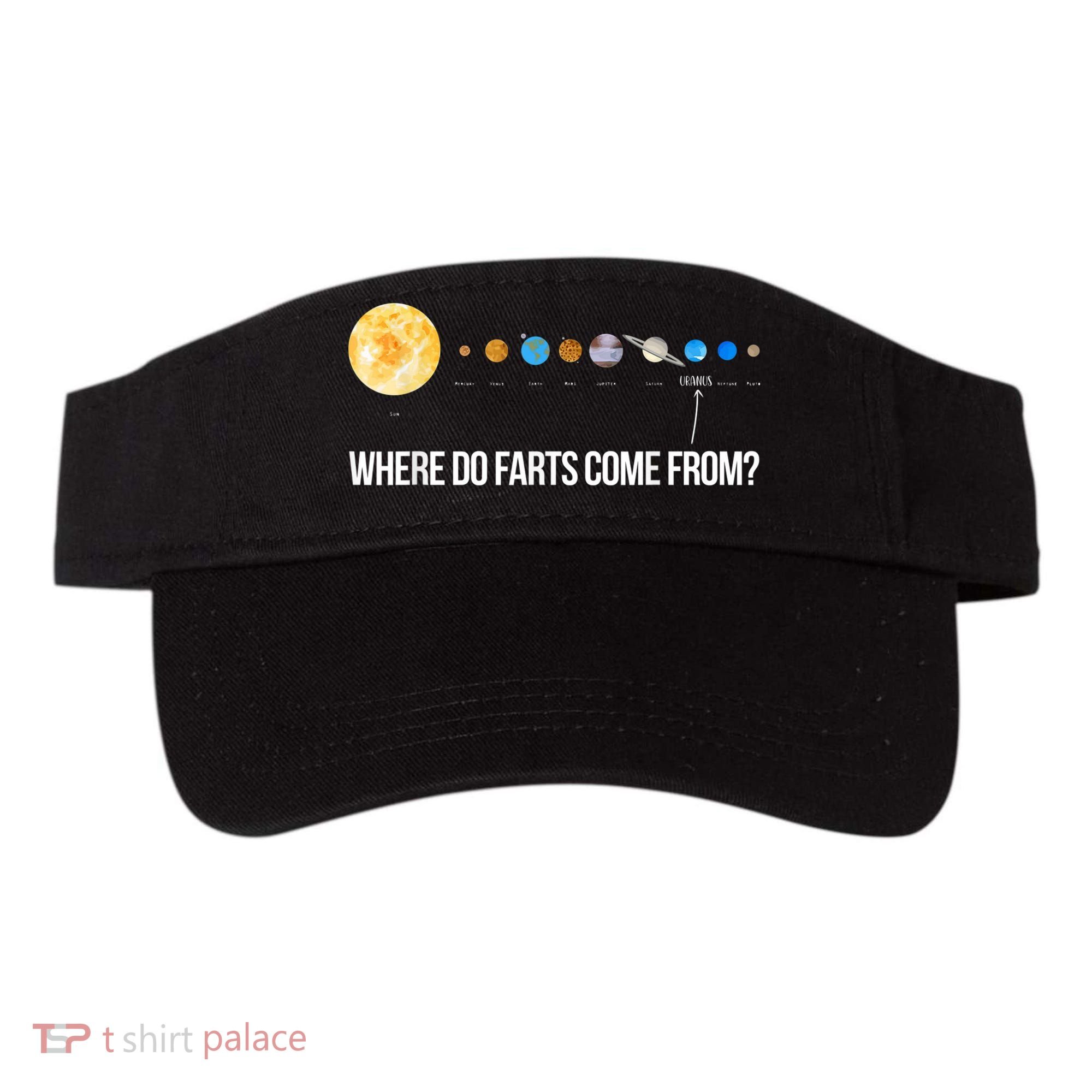 Where Do Farts Come From Uranus Funny Universe Visor