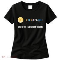 Where Do Farts Come From Uranus Funny Universe Women's T-Shirt thumb 0